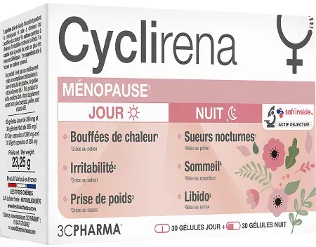 3C Pharma Cyclirena Menopause 30 Tageskapseln + 30 Nachtkapseln