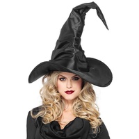 Leg Avenue Kostüm Knittriger Hexenhut, Schöner Hut für Hexen und Zauberinnen schwarz