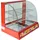 MONSTER SHOP KuKoo Aufsatzvitrine Heiße Theke Warmhaltevitrine Vitrine Warmhaltetheke Warmhaltevitrine Heißtheke Wärmevitrine Speisevitrine Rot 60cm 1200W - Rot