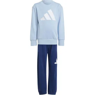 adidas Essentials Jogginganzug Kinder JC9729 - glow blue/white, 5-6 Years