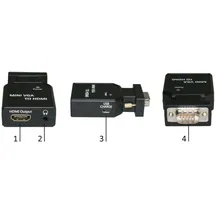 MicroConnect Mini VGA to HDMI Converter HDMI VGA 7,20 m Schwarz
