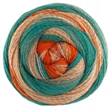Lana Grossa Gomitolo Fusione | Dochtgarn mit Farbverlauf | Handstrickgarn aus 60% Schurwolle & 40% Polyacryl | 200g Wolle zum Stricken & Häkeln | 700m Garn