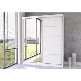 fabryka mebli idźczak Schwebetürenschrank Bella 183 x 218 x 61 cm Weiß
