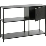 Haku-Möbel Bücherregal 100 x 30 x 75 cm Schwarz