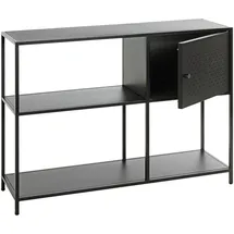 Haku-Möbel Bücherregal 100 x 30 x 75 cm Schwarz