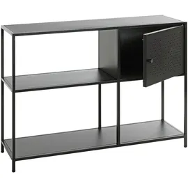 Haku-Möbel Bücherregal 100 x 30 x 75 cm Schwarz