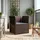 vidaXL 1-Sitzer Sessel 1 x 1 x 1 cm braun