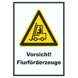 Achtung Gabelstapler Schild Vorsicht Flurförderfahrzeug A2