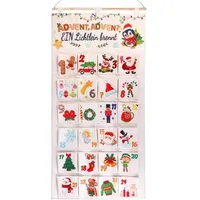 Adventskalender Stoff Befüllbar 24 Beutel 2024 Mehrfarbig