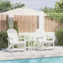 vidaXL Adirondack Schaukelstühle 59 x 70 x 100 cm weiß 2 St.