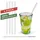 Cepewa Trinkhalme Glas 20 cm 4 St. Transparent