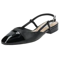 Steve Madden Ballerinas aus Leder mit Dornschließe, Black, 36