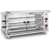 Royal Catering Hähnchengrill Gas - 2 Spieße - mit