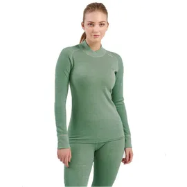 Devold Kvitegga Merino 230 Cross Neck Damen Merinoshirt Raw White L