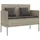 vidaXL Gartenbank 100 x 0 x 0 cm Silber