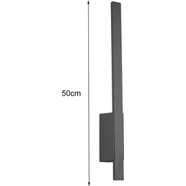 Trio Außenwandleuchte Aluminium 50,0 cm inkl. 7,5 Watt LED anthrazit