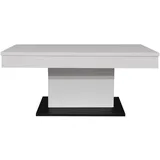 Mäusbacher Couchtisch Lift Couchtisch, weiß Metall, Holzwerkstoff, rechteckig, eckig, 58-77x60x110 cm, - BHT 110x58x60 cm