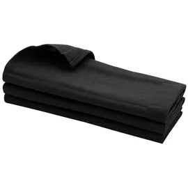 Daloual 3X Geschirrtuch/Küchentuch/Putztuch/Poliertuch aus 100% Baumwolle in schwarz