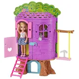Mattel Barbie FPF83 Chelsea Baumhaus Spielset und Puppe
