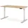 Assmann Electronic ASSMANN Schreibtisch Eiche Artisan, Weiß, Metall, 140x127x70 cm, Arbeitszimmer, Schreibtische, Bürotische