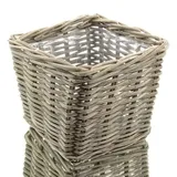 Van der Leeden Rattan Übertopf 27 x 27 x 25 cm Grau