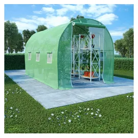 furnicato Gewächshaus Kunststoff Grün 6 mm 6,86 m2