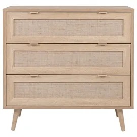 Finori Kommode Sonoma Eiche/Rafia Geflecht