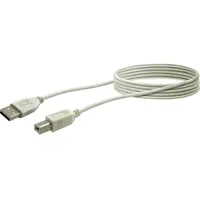 Schwaiger USB 2.0-Anschlusskabel A/B 1,5 m Grau