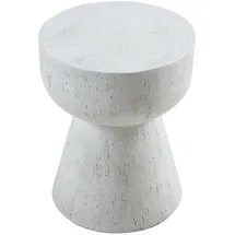 [en.casa] Beistelltisch, Oulvepijanse 51xØ40 cm Weiß