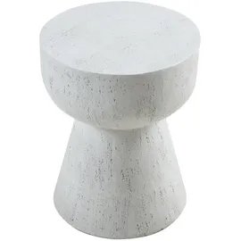 [en.casa] Beistelltisch, Oulvepijanse 51xØ40 cm Weiß