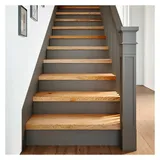 vidaXL Treppenstufen 2 Stk. 80x25x2 cm Massivholz