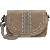 FredsBruder Umhängetasche Life Is A Flapbag Smooth Taupe