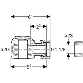 Geberit FlowFit Überwurfmutter