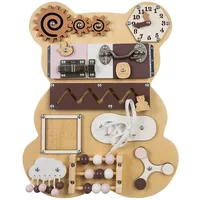 Kruzzel Motoriktafel Motorikspielzeug Teddy Feinmotorik Brettspielzeug Lernspielzeug 22584