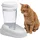 Ferplast Wasserspender für Hunde und Katzen Nadir Drinker 3 Liter für kleine und mittelgroße Hunde, Rutschfester Boden, 29,2 x 20,2 x H 28,8 cm Weiß