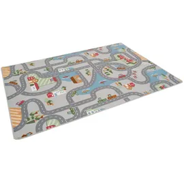 Snapstyle Kinder Spiel Straßenteppich Grau, 200x300cm