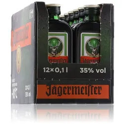 Jägermeister Kräuterlikör Miniaturen 35% Vol. 12x0,1l