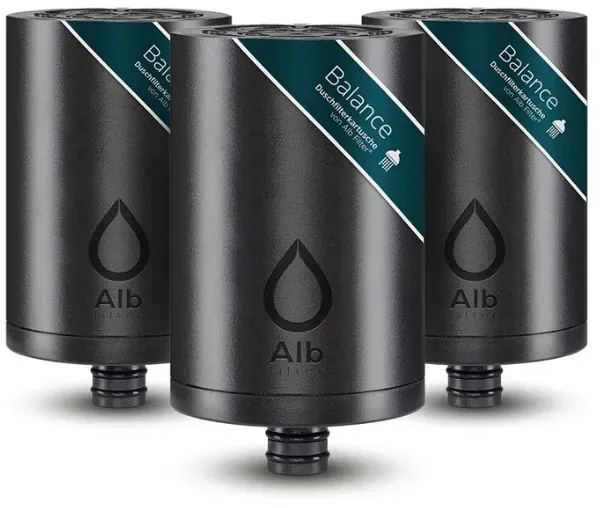 ALB FILTER Balance Ersatzkartusche 3er Set  Duschfilter Nachfüllset