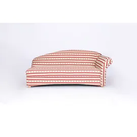 Better Home 3-Sitzer Sofa Loretta mit rechter Armlehne, ca. 193 x 83 x 85 cm – Rot gestreift & Blumenmuster