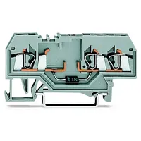 WAGO 280-673/281-411 Diodenklemme 5mm Zugfeder Belegung: L Grau 100St.