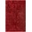 Hochflor-Teppich Rot - 130x190 cm