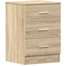 vidaXL Nachtschrank Sonoma 38 x 35 x 56 cm Braun
