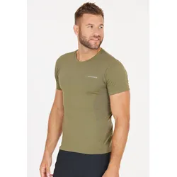 Funktionsshirt ENDURANCE "Jaro", Herren, Gr. XXL, grün (khaki), 62% Polyamid, 38% Polyester, unifarben, sportlich, normal, Rundhals, Kurzarm, Shirts, mit reflektierenden Elementen