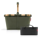 reisenthel Einkaufskorb Tasche Korb carrybag frame Forest Gold BK5054 + Organizer schwarz