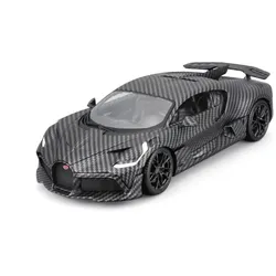 Bburago 18-11101 - Modellauto - Bugatti Divo Carbon (grau, Maßstab 1:18)