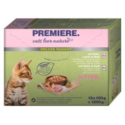 PREMIERE cats love nature Deluxe Ragout Kitten Mix 12x100g