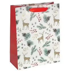 5 SIGEL Geschenktaschen Christmas motifs watercolor Large 26,0 x 33,0 cm
