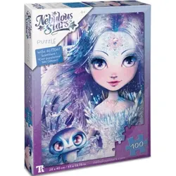 NEBULOUS STARS NS11653 Glitzer-Puzzle Iceana & Blizzia 100-tlg.