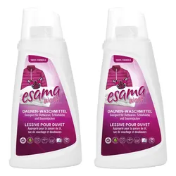 Esama Daunenwaschmittel 2x1L Wäschebalsam, Lang Rückfettend, SWISS MADE ES00002-06