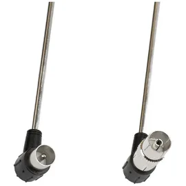 Axing TZA 8-00 Passive DVB-T/T2-Teleskopantenne Innenbereich Schwarz, Silber